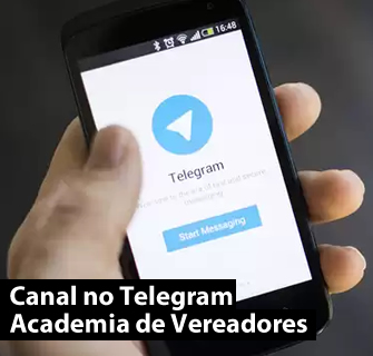 Canal no Telegram Academia de Vereadores